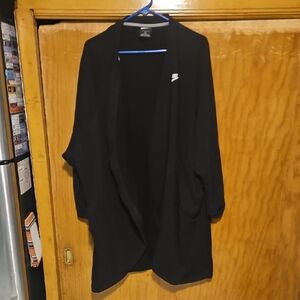 Nike Black Open Front Cardigan